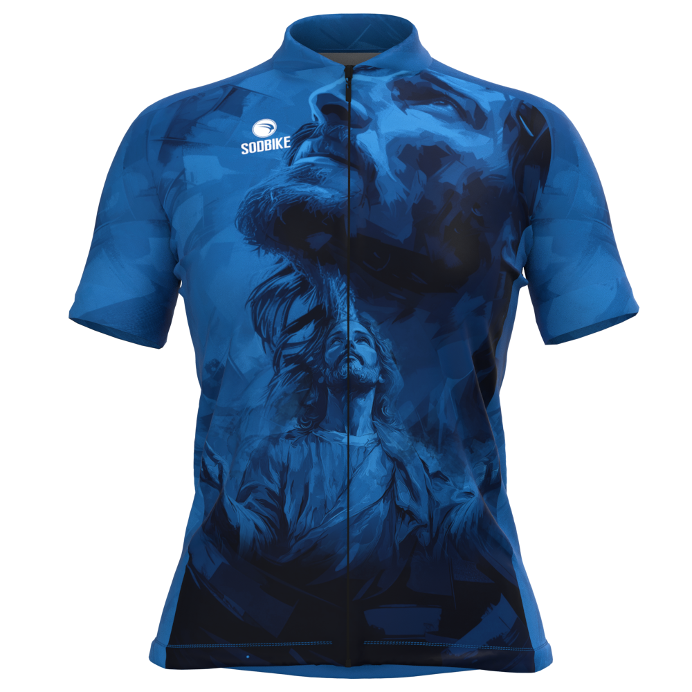 CAMISA CICLISMO FEMININA SÓDBIKE, PROTEÇÃO SOLAR 20, ZIPER FULL, JESUS