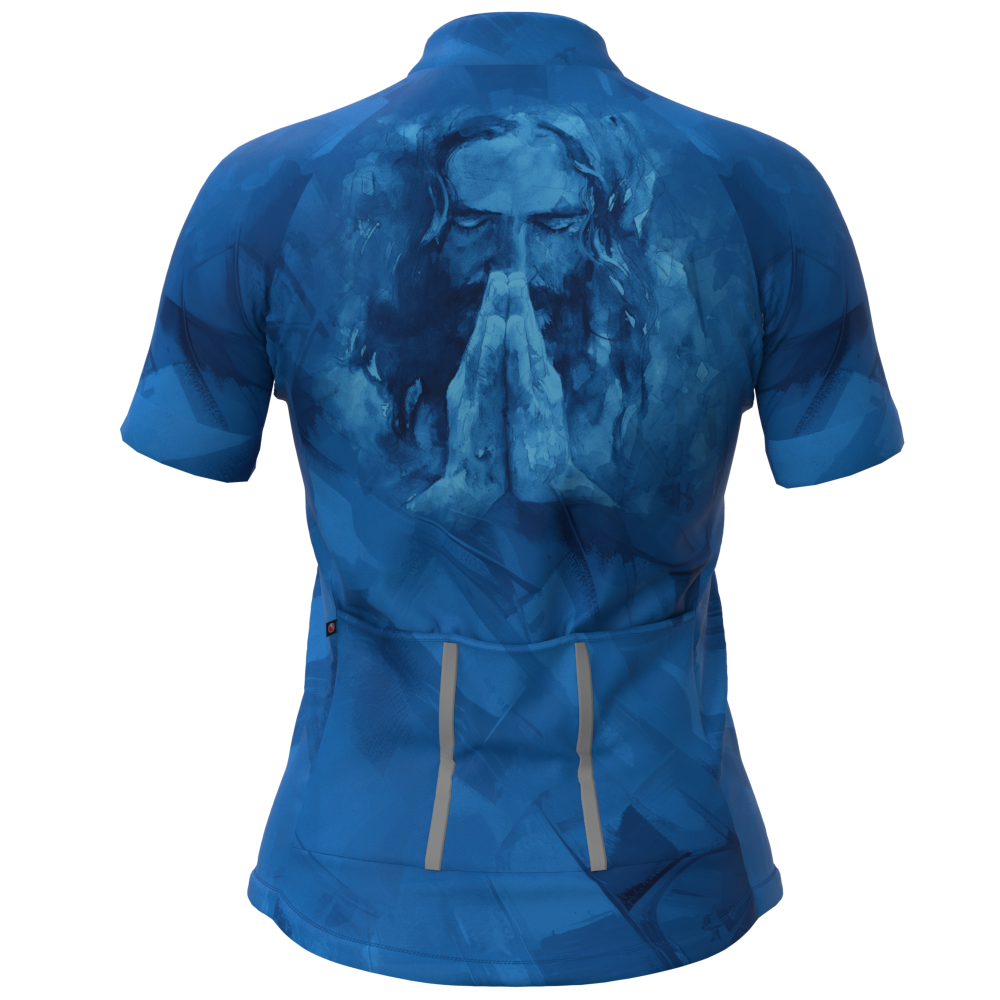 CAMISA CICLISMO FEMININA SÓDBIKE, PROTEÇÃO SOLAR 20, ZIPER FULL, JESUS