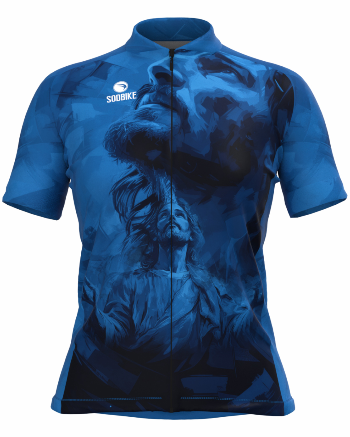 CAMISA CICLISMO FEMININA SÓDBIKE, PROTEÇÃO SOLAR 20, ZIPER FULL, JESUS