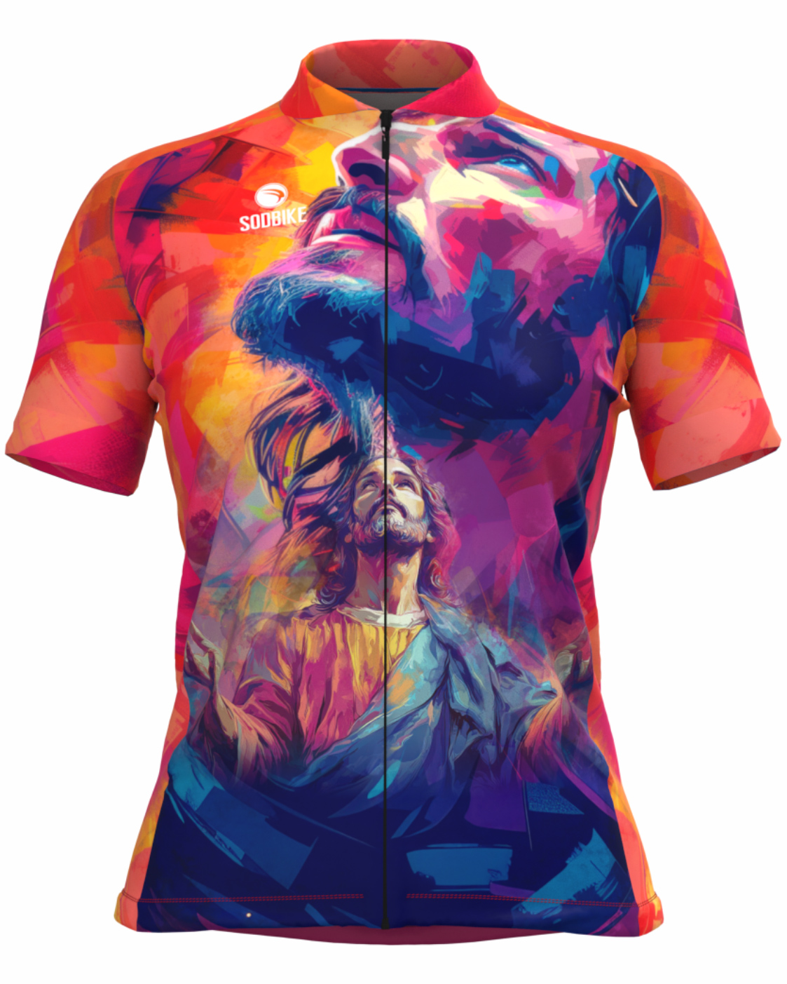 CAMISA CICLISMO FEMININA SÓDBIKE, PROTEÇÃO SOLAR 20, ZIPER FULL, JESUS