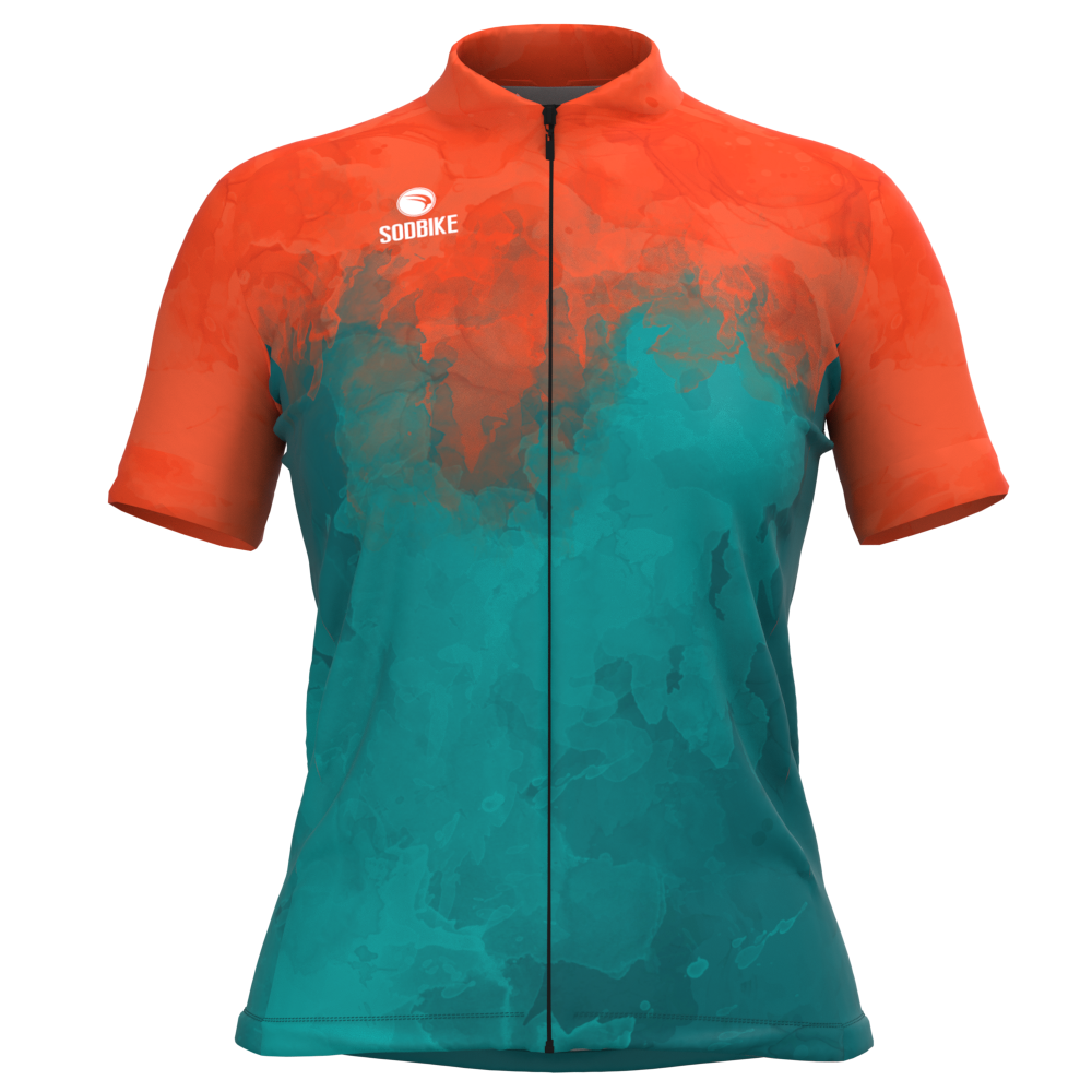 CAMISA CICLISMO FEMININA SÓDBIKE, PROTEÇÃO SOLAR 20, ZIPER FULL, DUAL