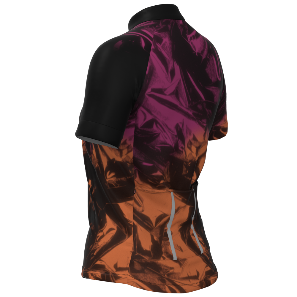 CAMISA CICLISMO FEMININA SÓDBIKE, PROTEÇÃO SOLAR 20, ZIPER FULL, WAVES