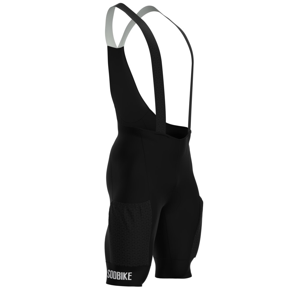 BRETELLE ANATÔMICO PREMIUM SÓDBIKE COM BOLSO PRETO