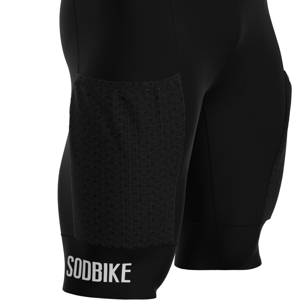BRETELLE ANATÔMICO PREMIUM SÓDBIKE COM BOLSO PRETO