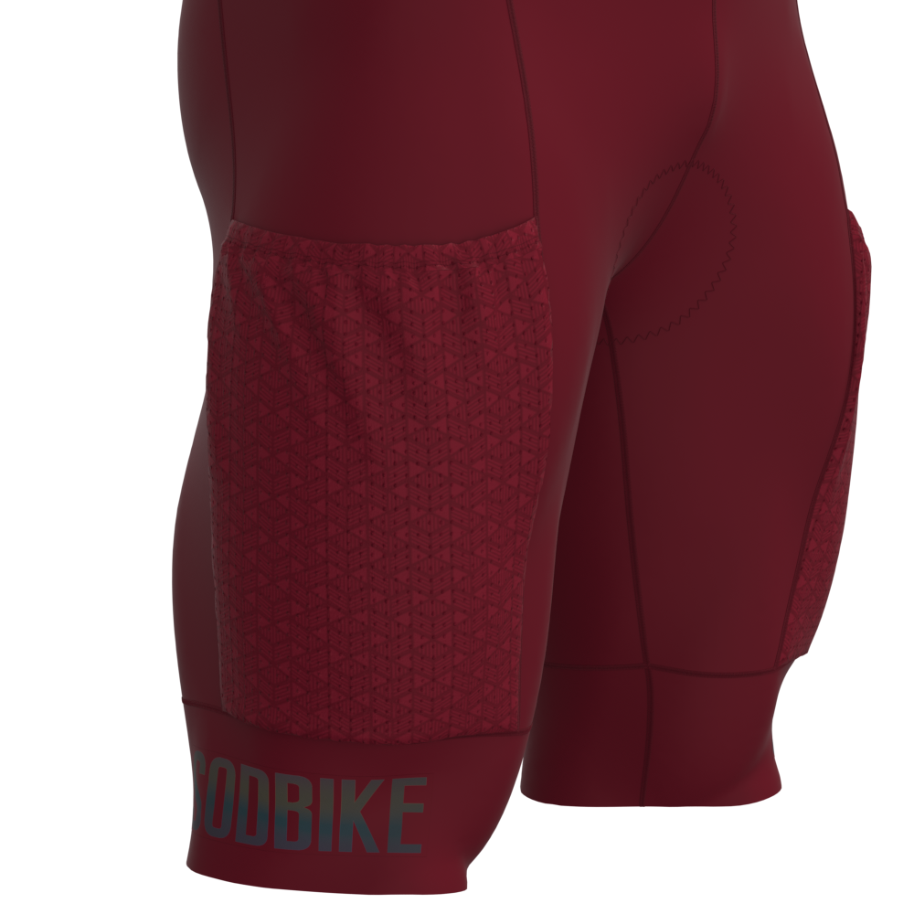BRETELLE ANATÔMICO PREMIUM SÓDBIKE COM BOLSO VINHO