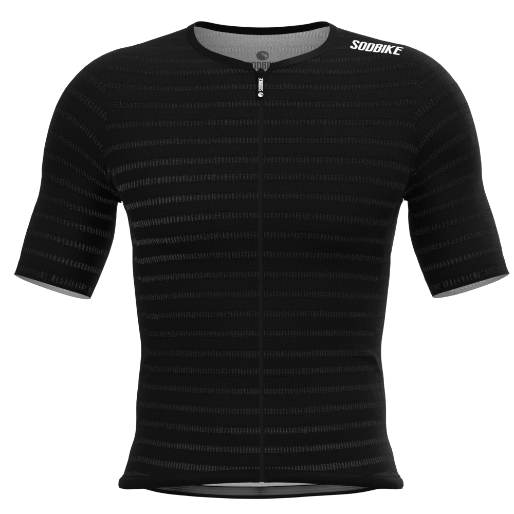 Camisa Ciclismo Elite On, Ziper full, Preta