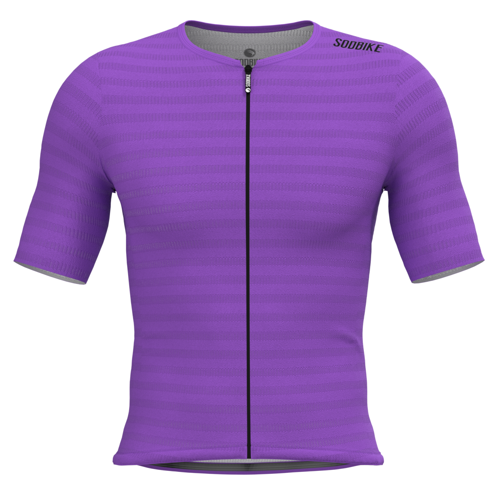 Camisa Ciclismo Elite On, Ziper full, Lilas
