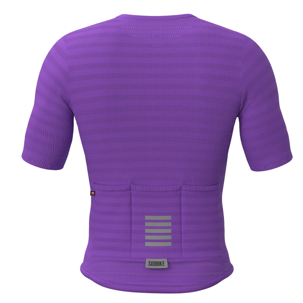 Camisa Ciclismo Elite On, Ziper full, Lilas