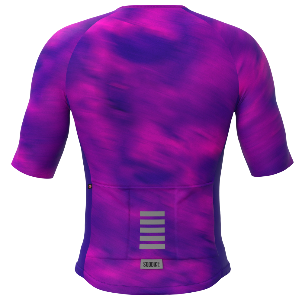 CAMISA ELITE CRONOS SÓDBIKE, PROTEÇÃO SOLAR 50, ZIPER FULL, Roxa