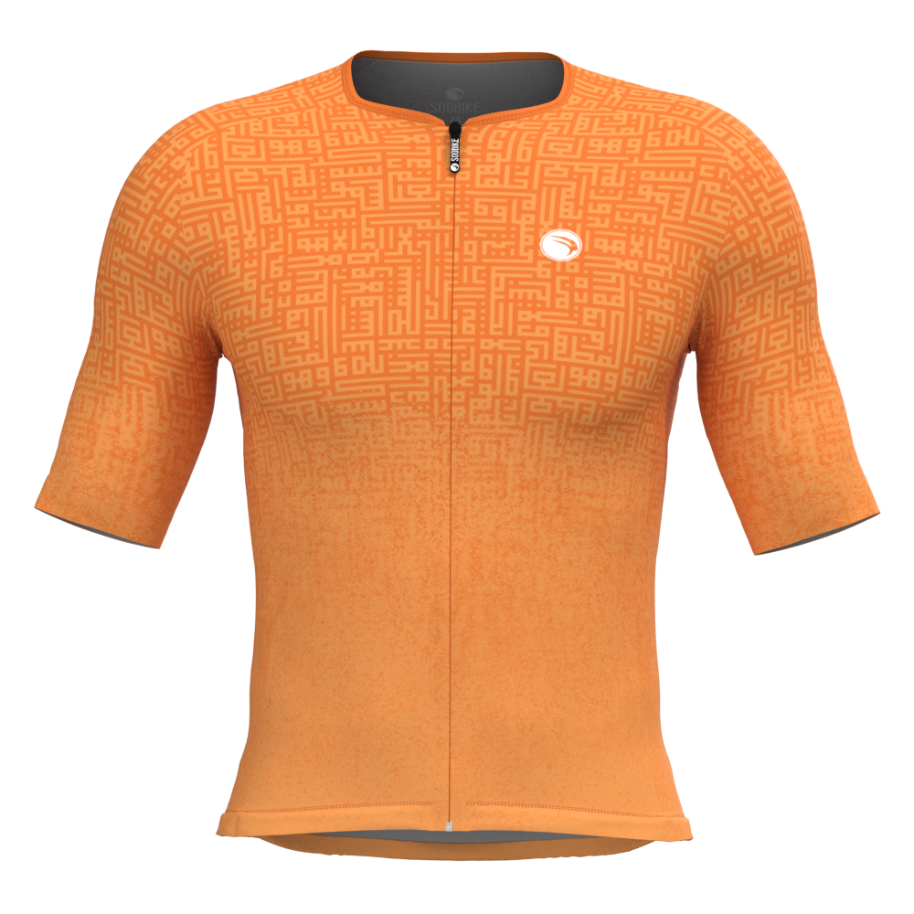 CAMISA ELITE CRONOS SÓDBIKE, PROTEÇÃO SOLAR 50, ZIPER FULL, Laranja