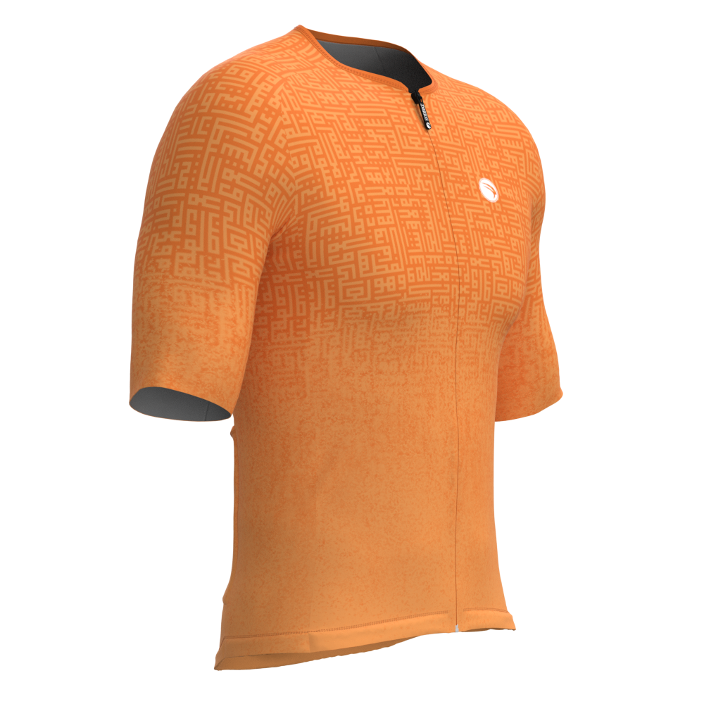 CAMISA ELITE CRONOS SÓDBIKE, PROTEÇÃO SOLAR 50, ZIPER FULL, Laranja