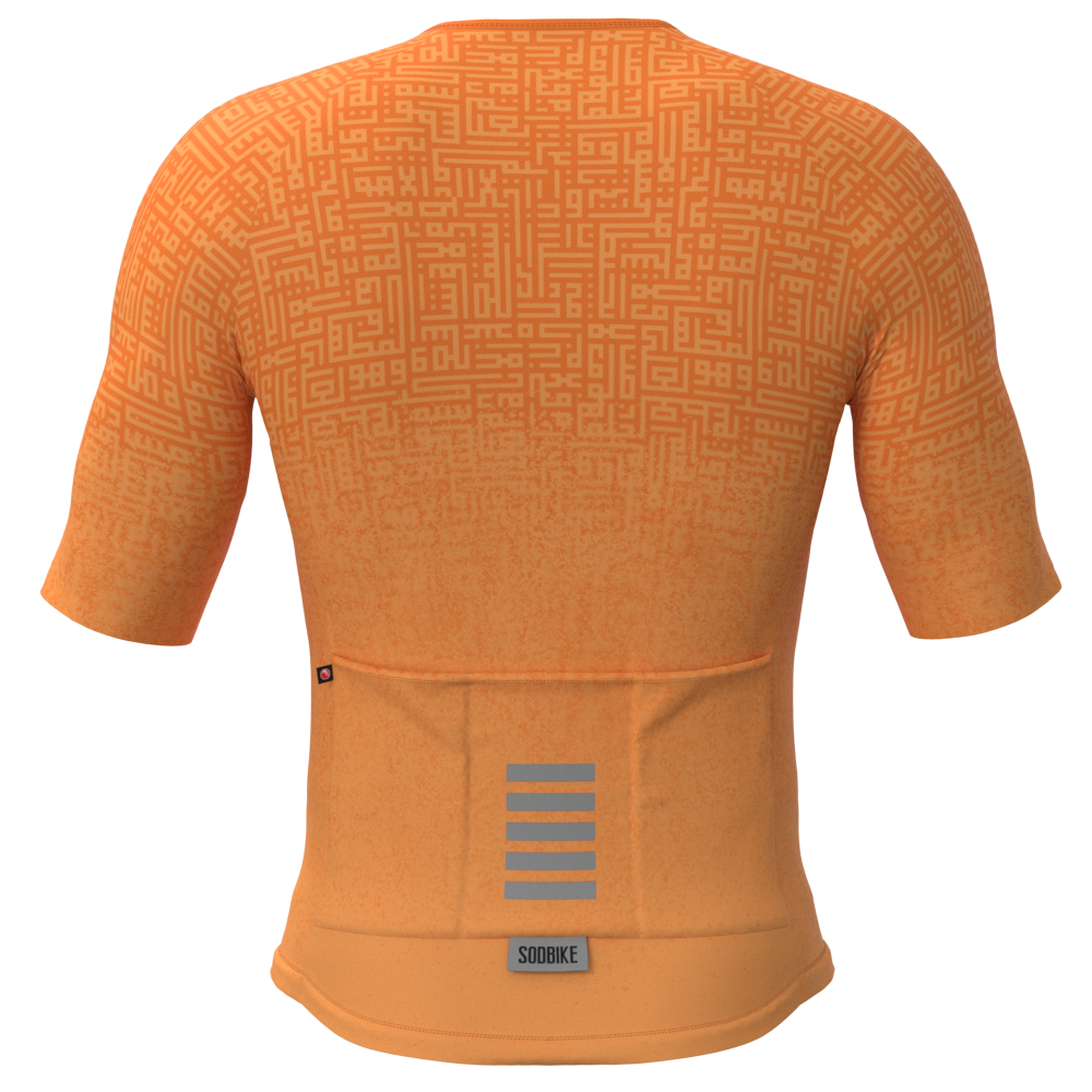 CAMISA ELITE CRONOS SÓDBIKE, PROTEÇÃO SOLAR 50, ZIPER FULL, Laranja