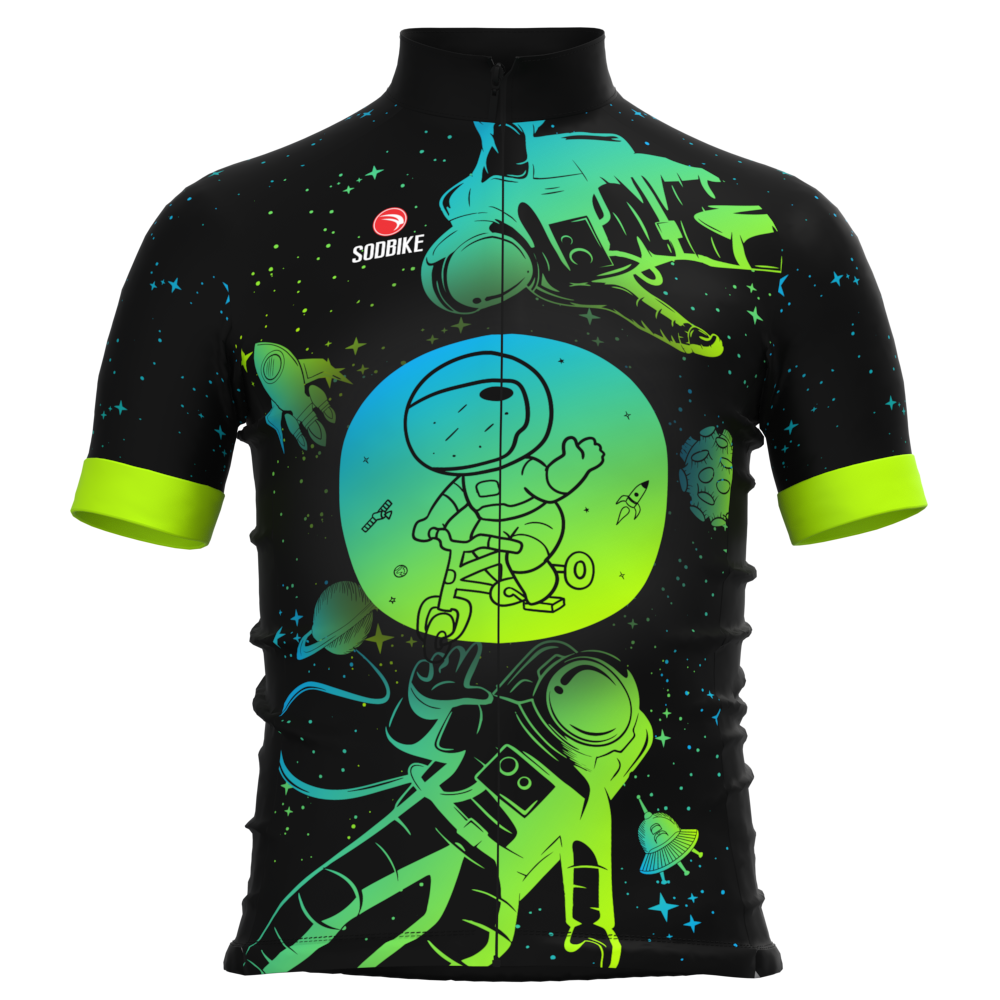 CAMISA CICLISMO INFANTIL SÓDBIKE, PROTEÇÃO SOLAR 20, ZIPER FULL, ASTRO