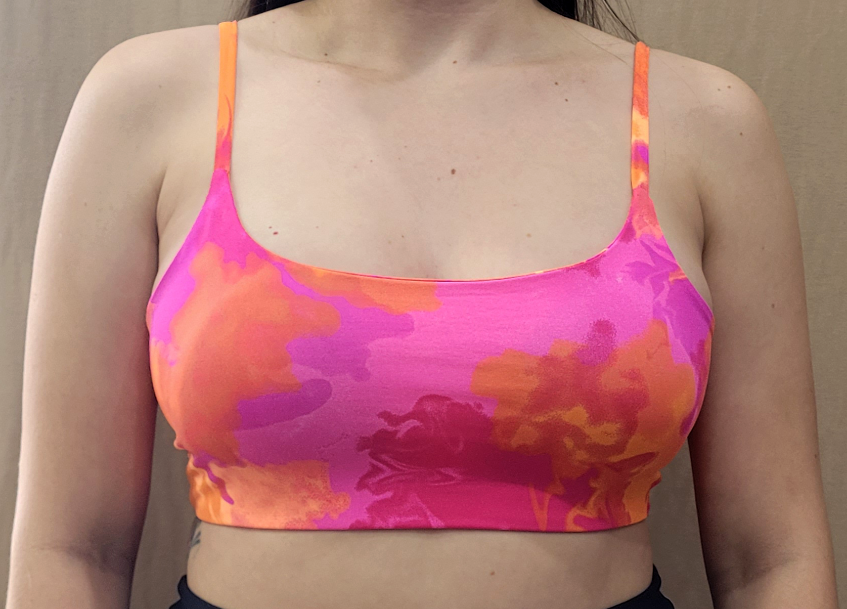 TOP Poliamida com bojo TieDie Pink