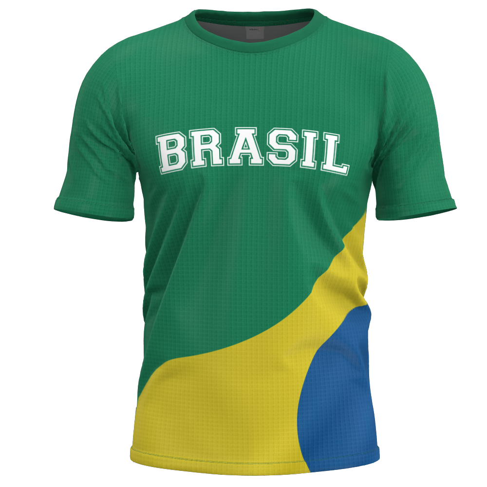 Camiseta Casual Brasil 2026 - Verde
