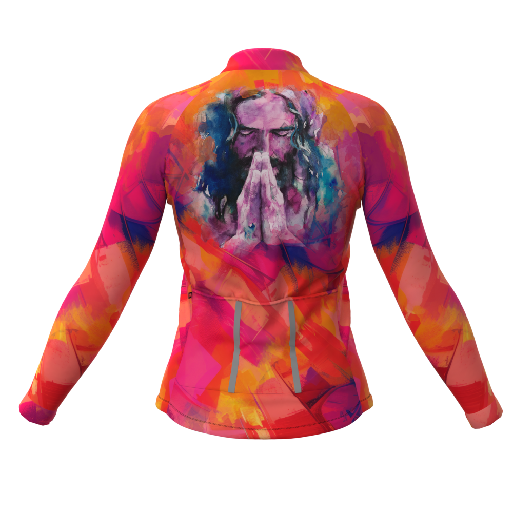 CAMISA CICLISMO FEMININA SÓDBIKE, ZIPER FULL, JESUS LONGA