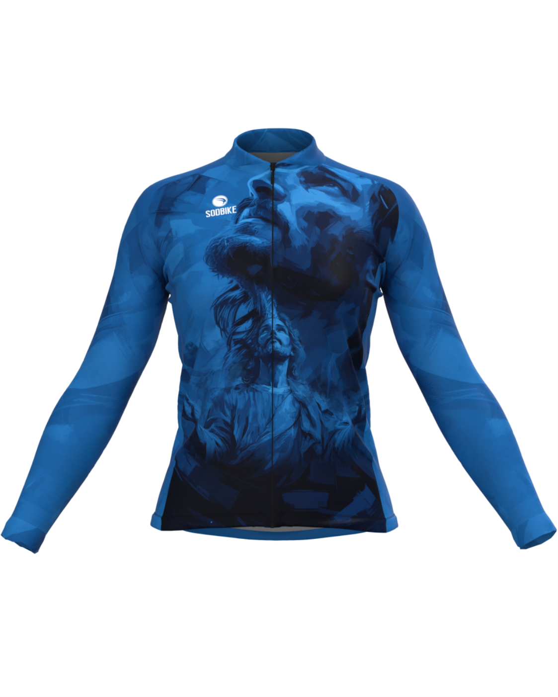 CAMISA CICLISMO FEMININA SÓDBIKE, ZIPER FULL, JESUS LONGA