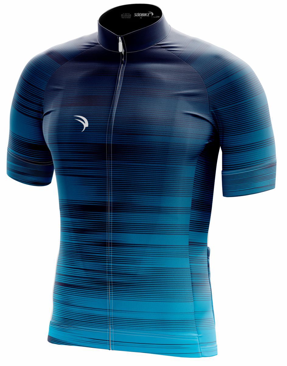 CAMISA CICLISMO MASCULINA SÓDBIKE DRY, PROTEÇÃO SOLAR 20, ZIPER CURTO