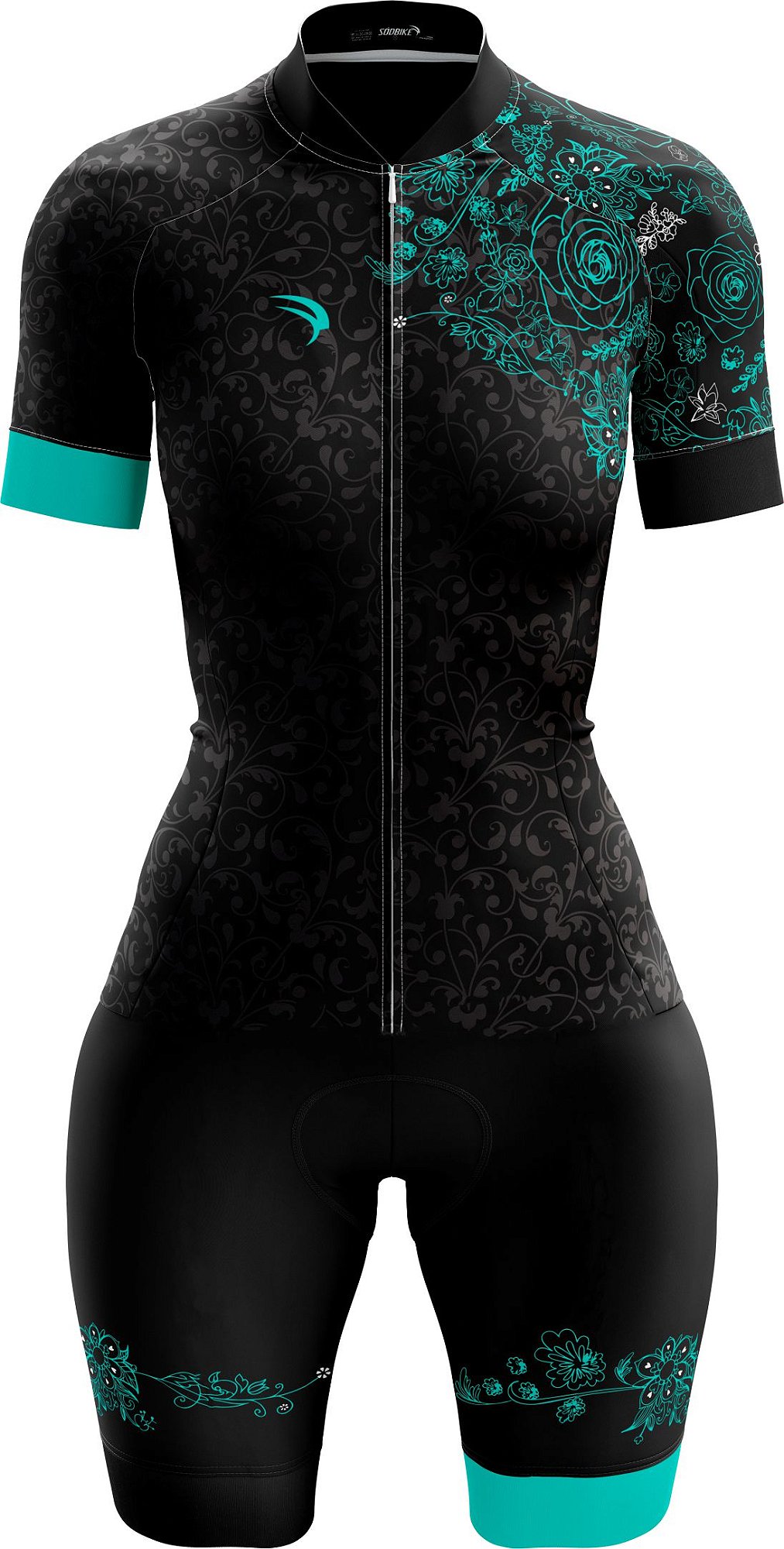 MACAQUINHO CICLISMO FEMININO SÓDBIKE, FORRO GEL E ESPUMA MISTO