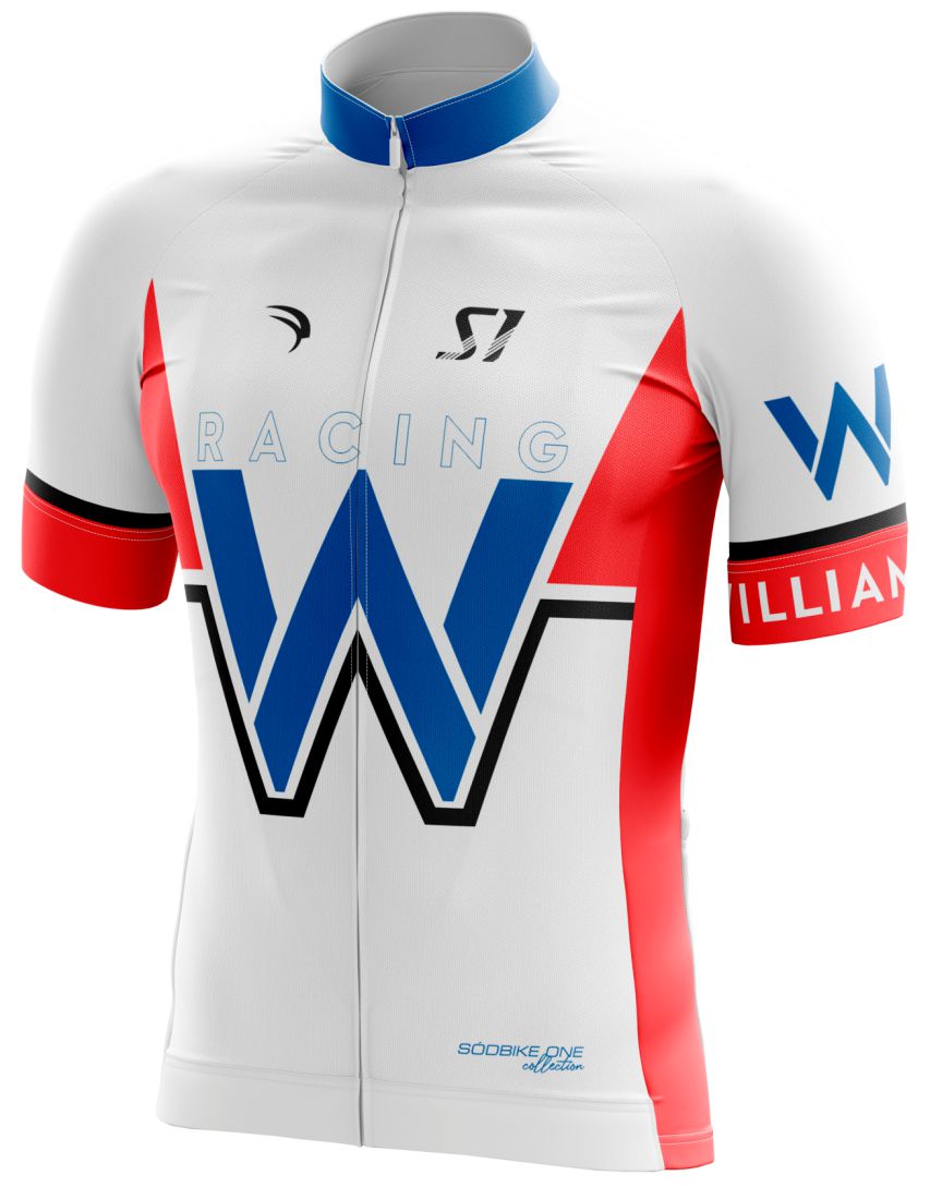 CAMISA CICLISMO WILLIAMS MASCULINA SÓDBIKE, PROTEÇÃO SOLAR 20, ZIPER FULL