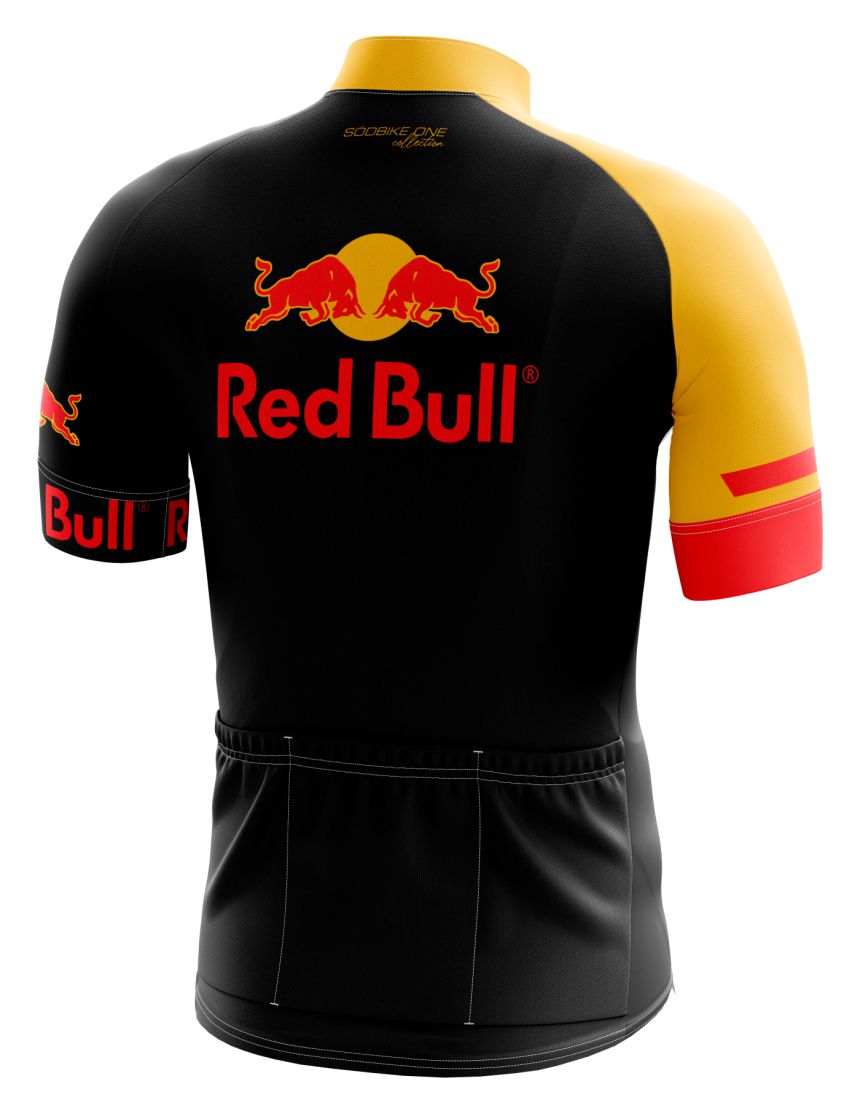 CAMISA CICLISMO REDBULL MASCULINA SÓDBIKE, PROTEÇÃO SOLAR 20, ZIPER FULL
