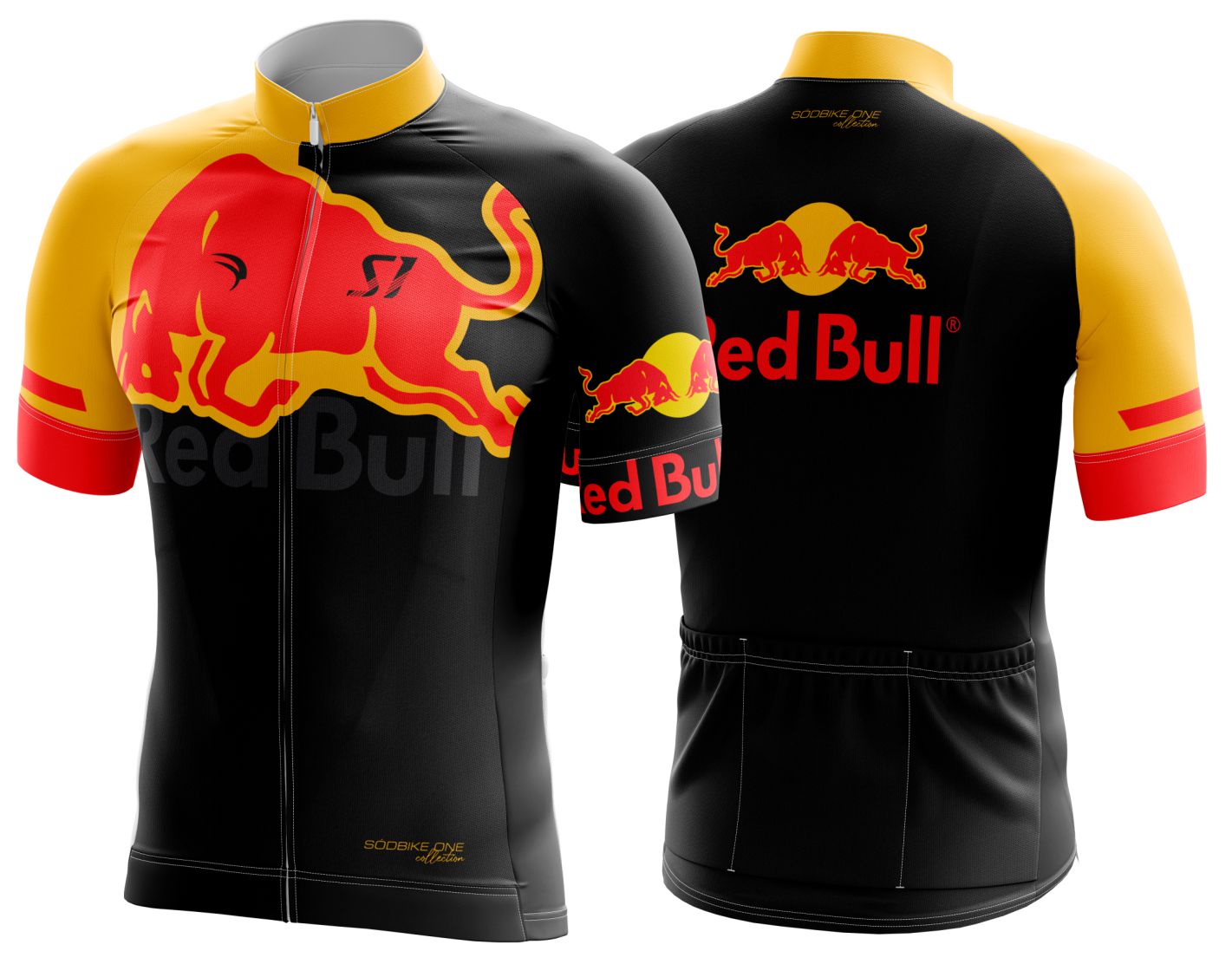 CAMISA CICLISMO REDBULL MASCULINA SÓDBIKE, PROTEÇÃO SOLAR 20, ZIPER FULL