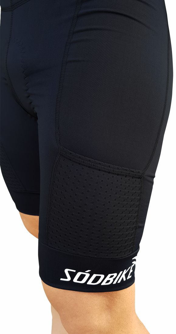 BERMUDA CICLISMO MASCULINA SÓDBIKE, FORRO GEL E ESPUMA MISTO, POLIESTER, BOLSOS