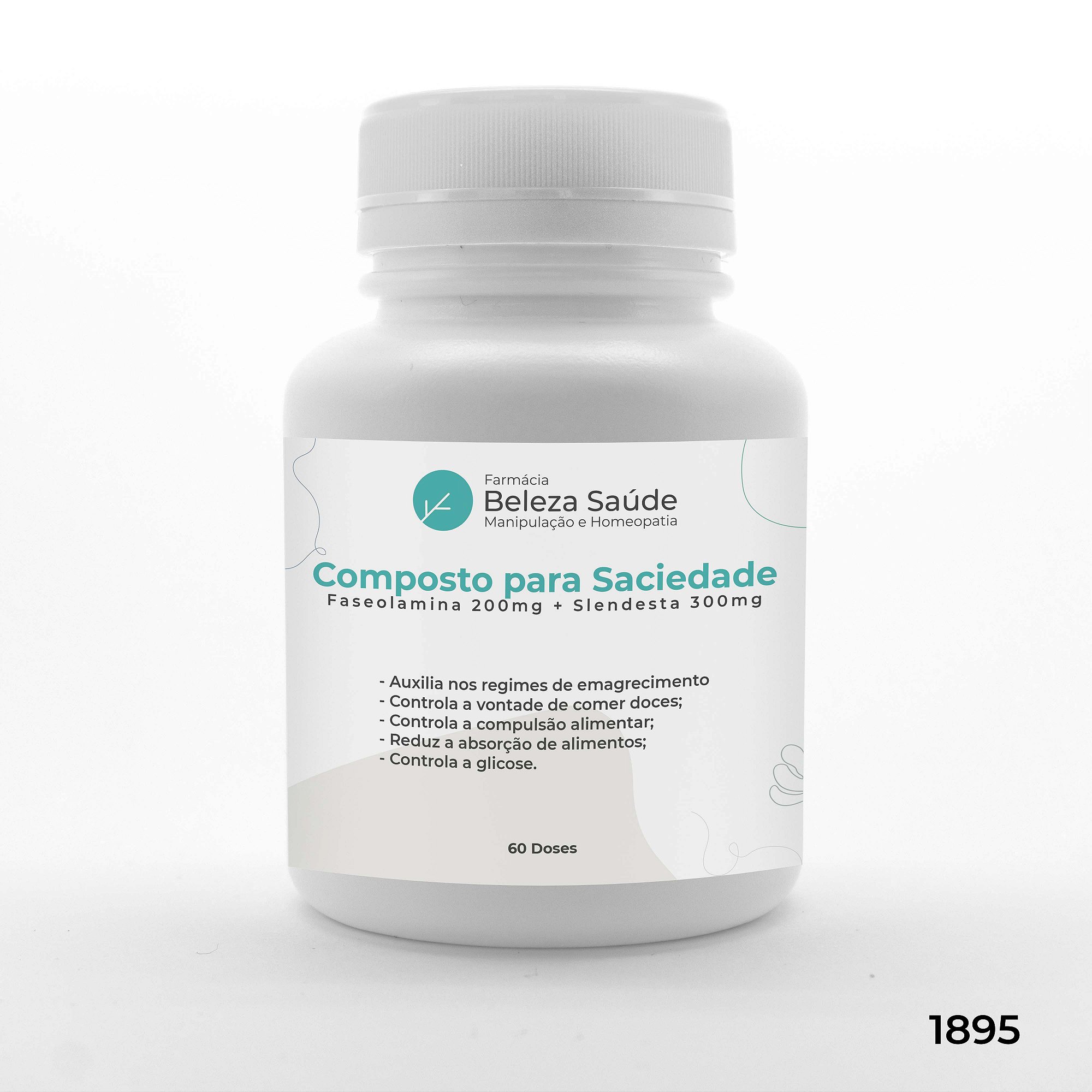 Composto para Saciedade e Inibidor Carboidratos - 60 doses