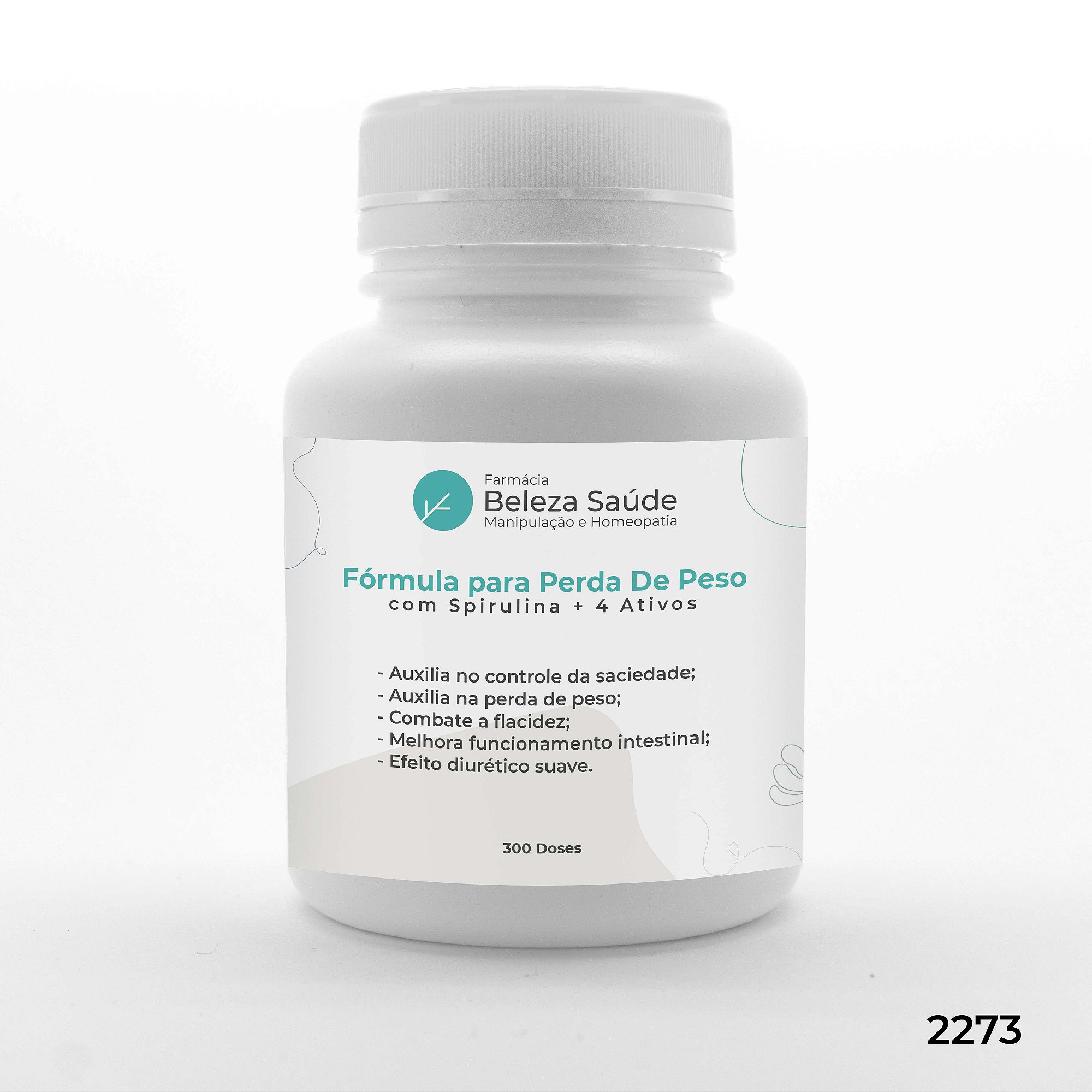 Fórmula para Perda De Peso com Spirulina + 4 Ativos - 300 doses