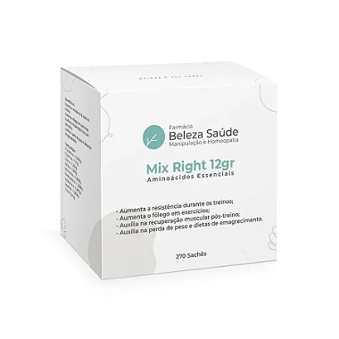 Mix Right 12gr - 8 Aminoácidos Essenciais - 270 Sachês