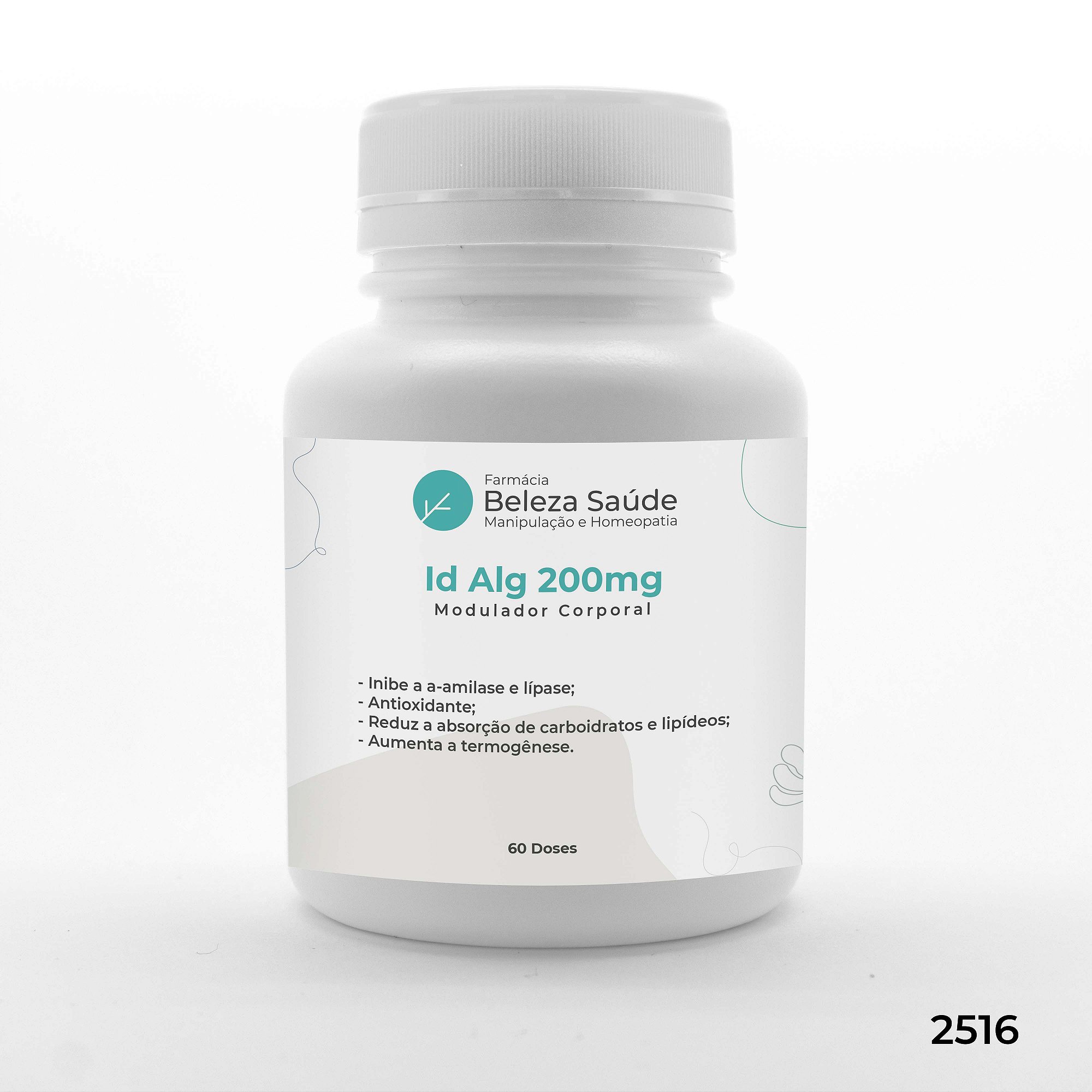 Id Alg 200mg - Modulador Corporal Gerenciamento de Peso - 60 doses