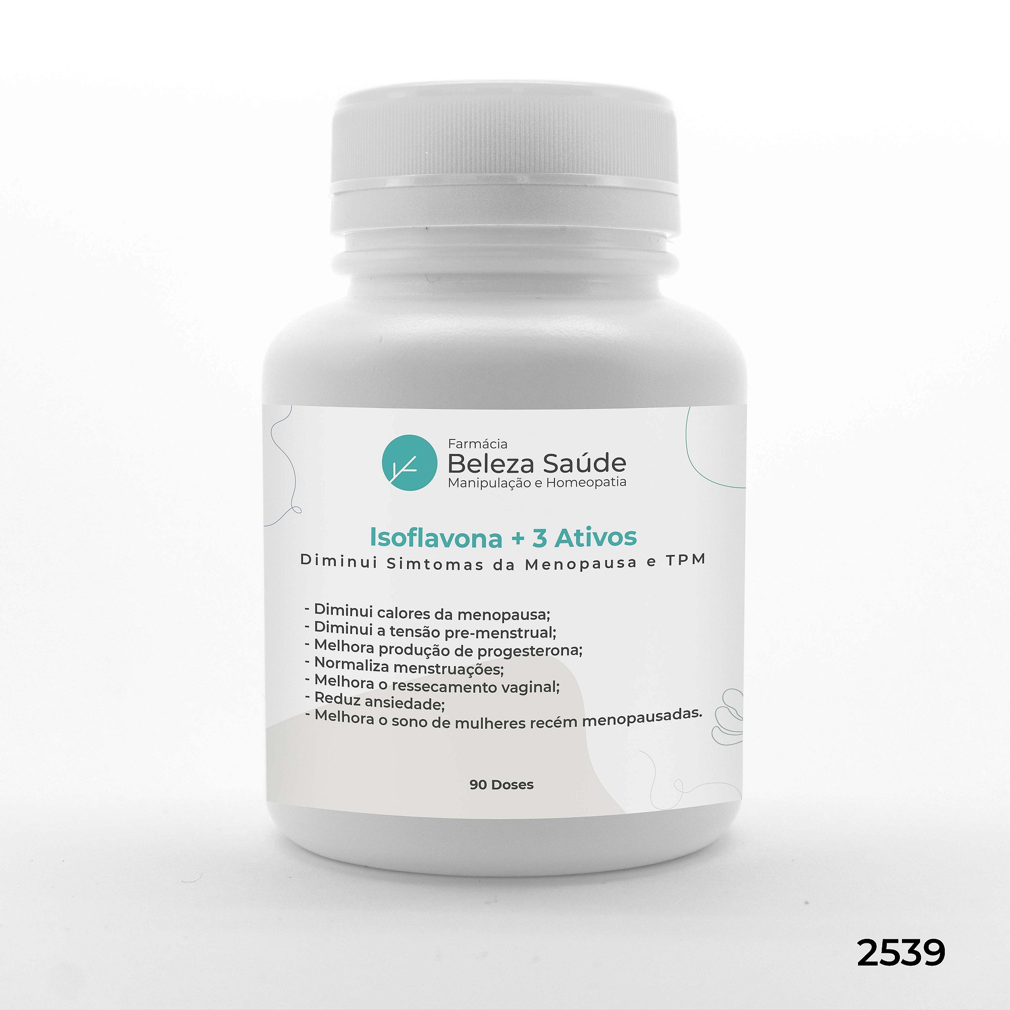 Isoflavona + 3 Ativos - Diminui Simtomas da Menopausa e TPM - 90 doses
