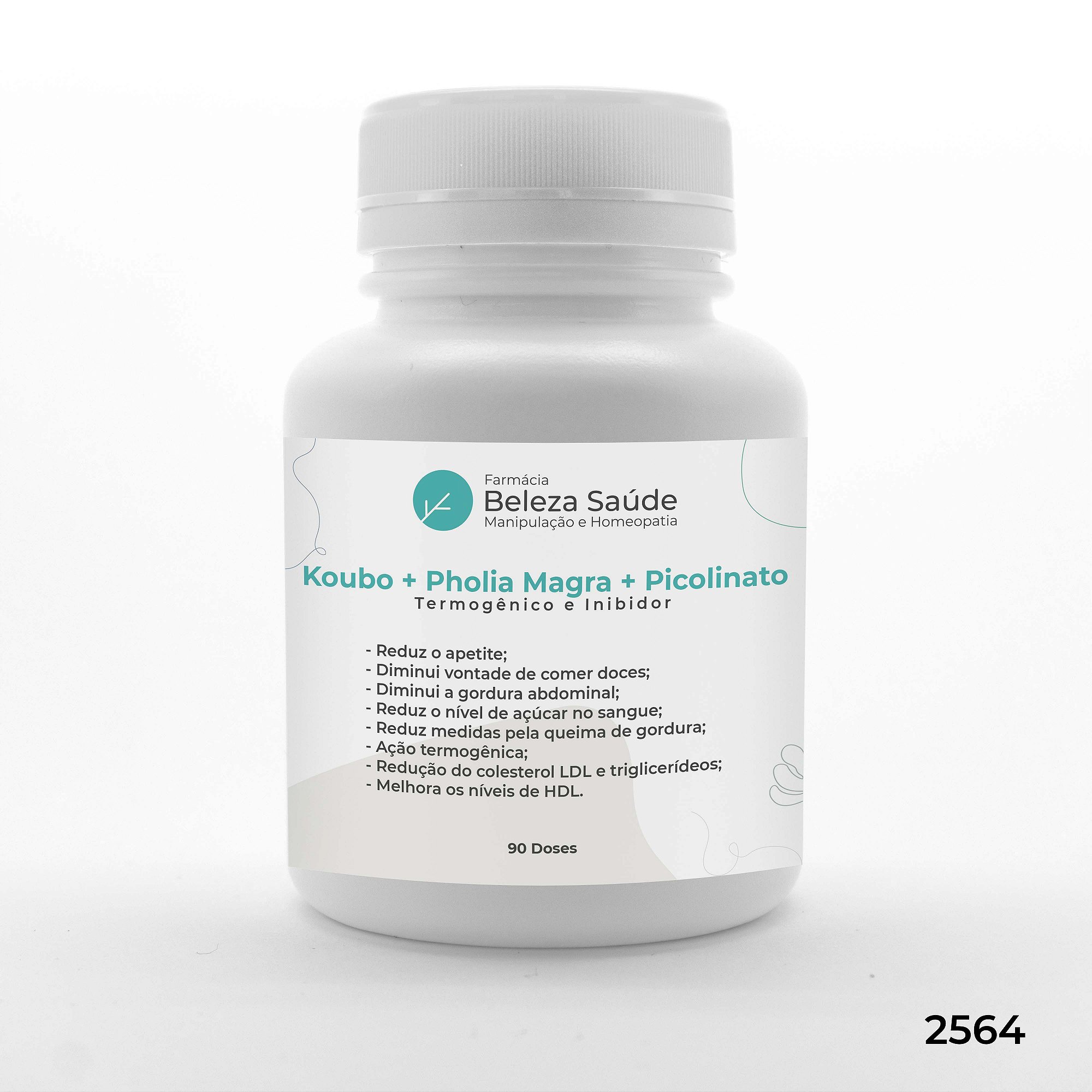 Koubo + Pholia Magra + Picolinato - Moderador de Apetite - 90 doses