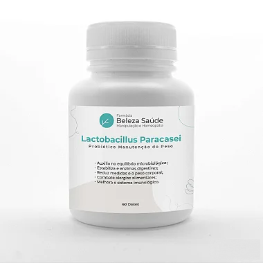 Lactobacillus Paracasei - Probiótico Manutenção do Peso - 60 doses