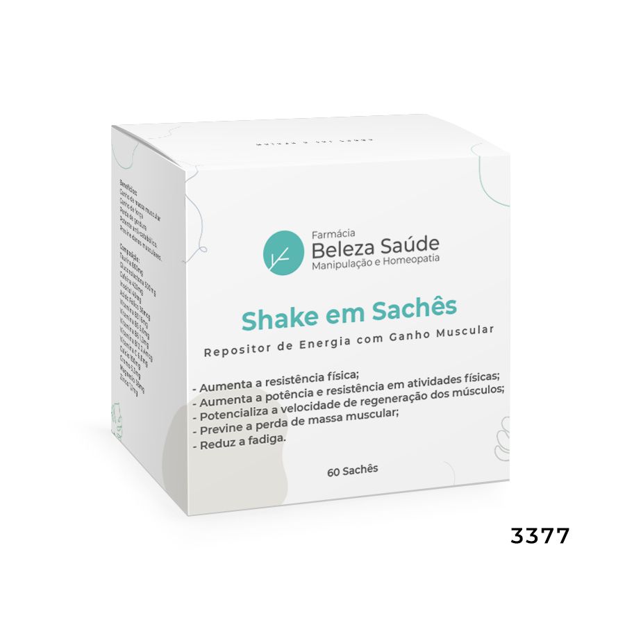 Shake em Sachês - Repositor de Energia com Ganho Muscular - 60 Sachês