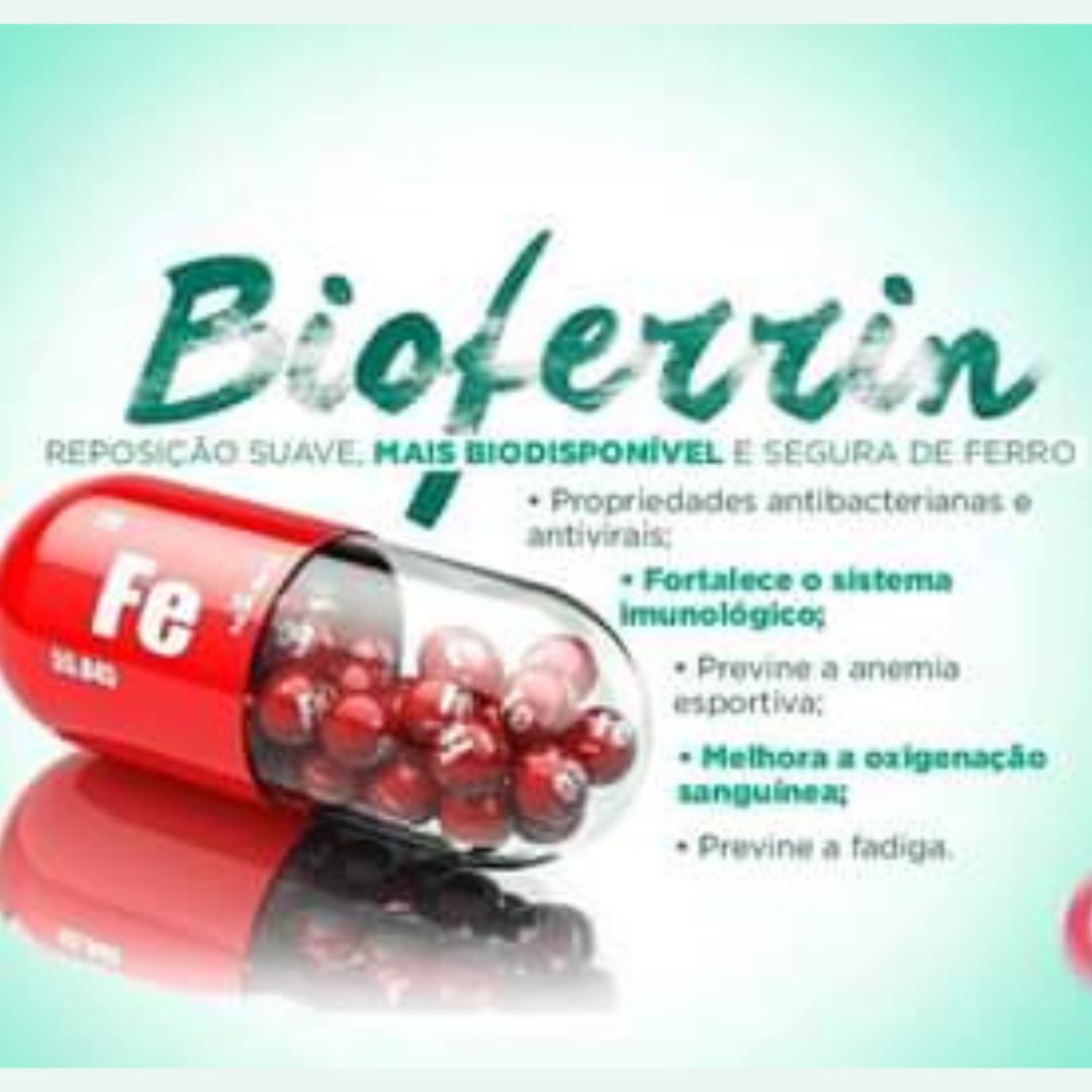 Bioferrin 100mg :  ( Lactoferrina )  Imunidade 30 Cápsulas