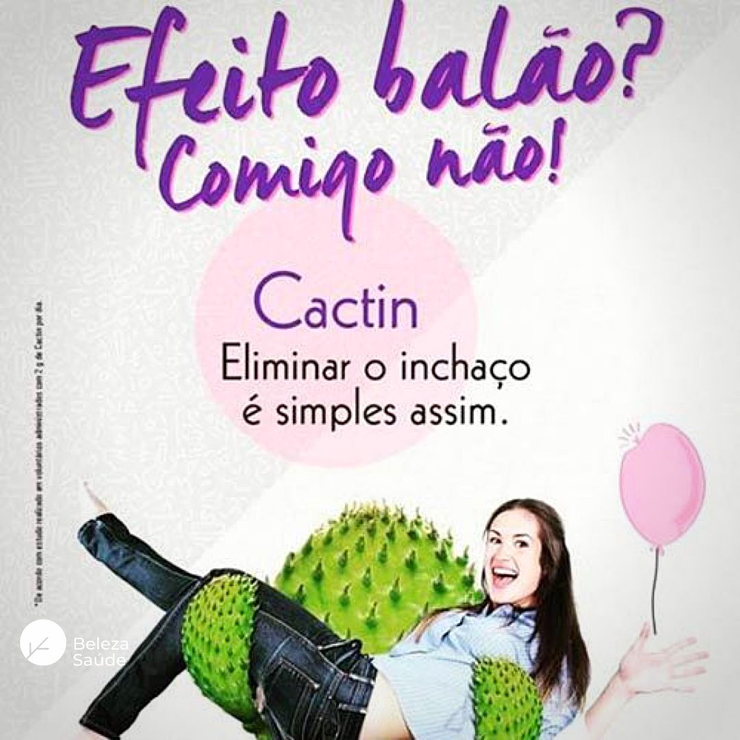 Cactin 1000mg Drenagem Linfática em Cápsulas