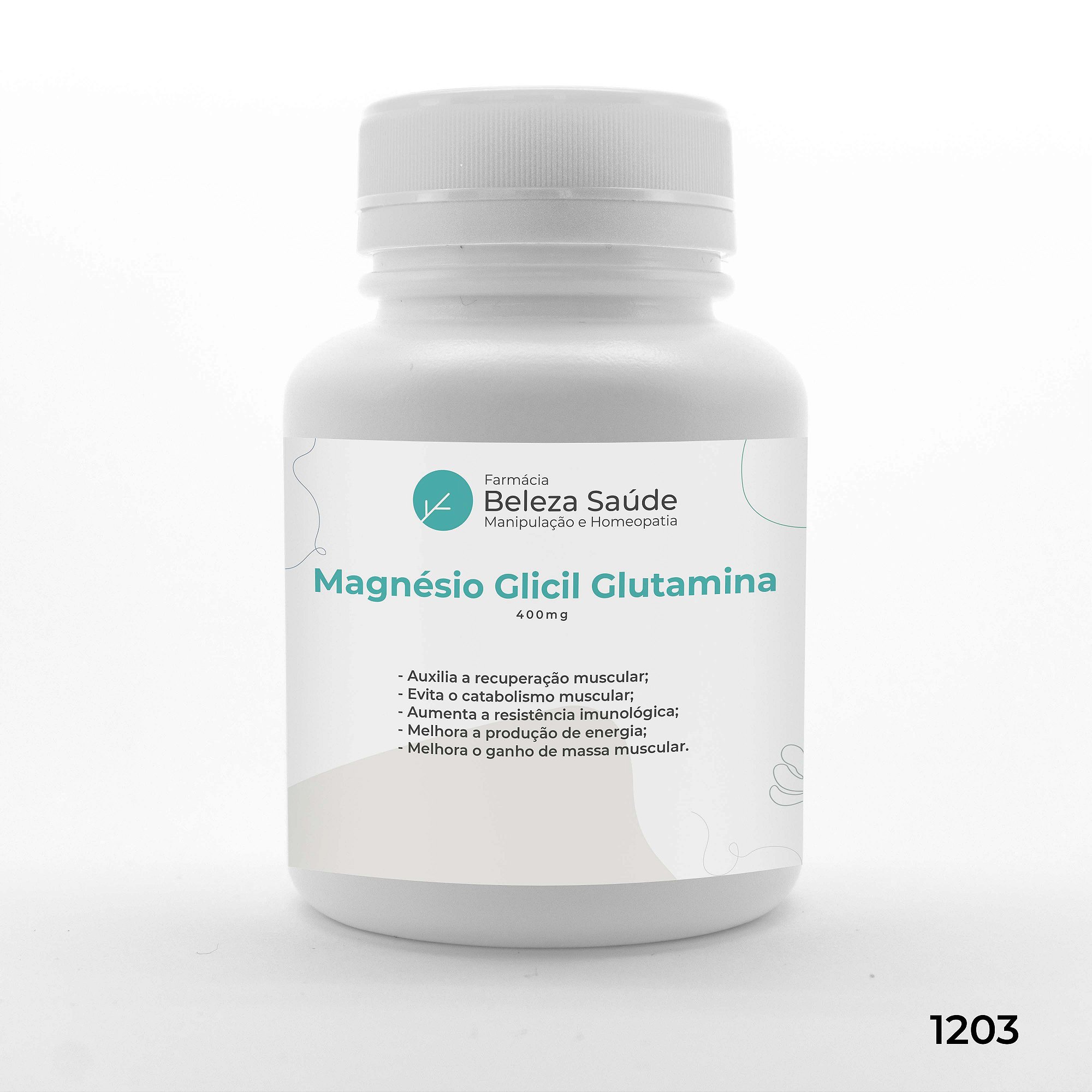 Magnésio Glicil Glutamina 400mg - Energia e Resistência