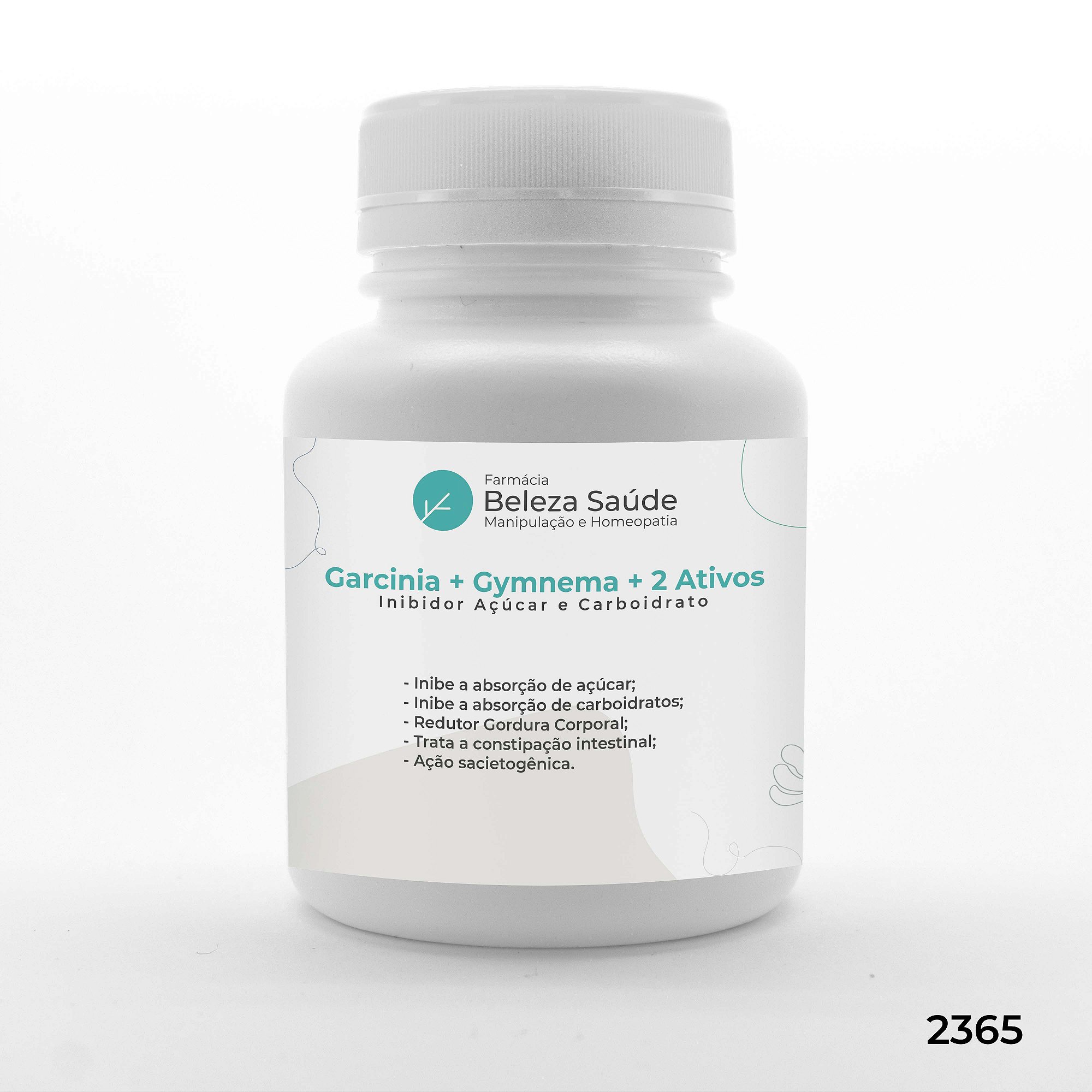 Garcinia + Gymnema + 2 Ativos - Inibidor Açúcar e Carboidrato