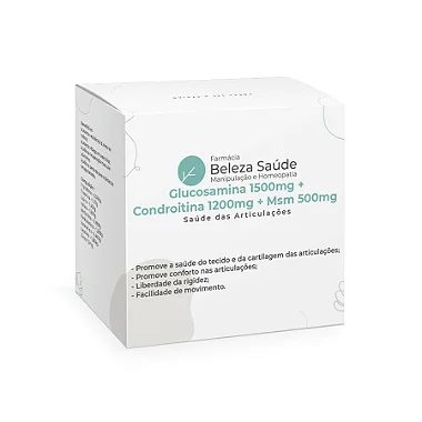 Glucosamina 1500 + Condroitina 1200 + Msm 500 - Sabor Laranja