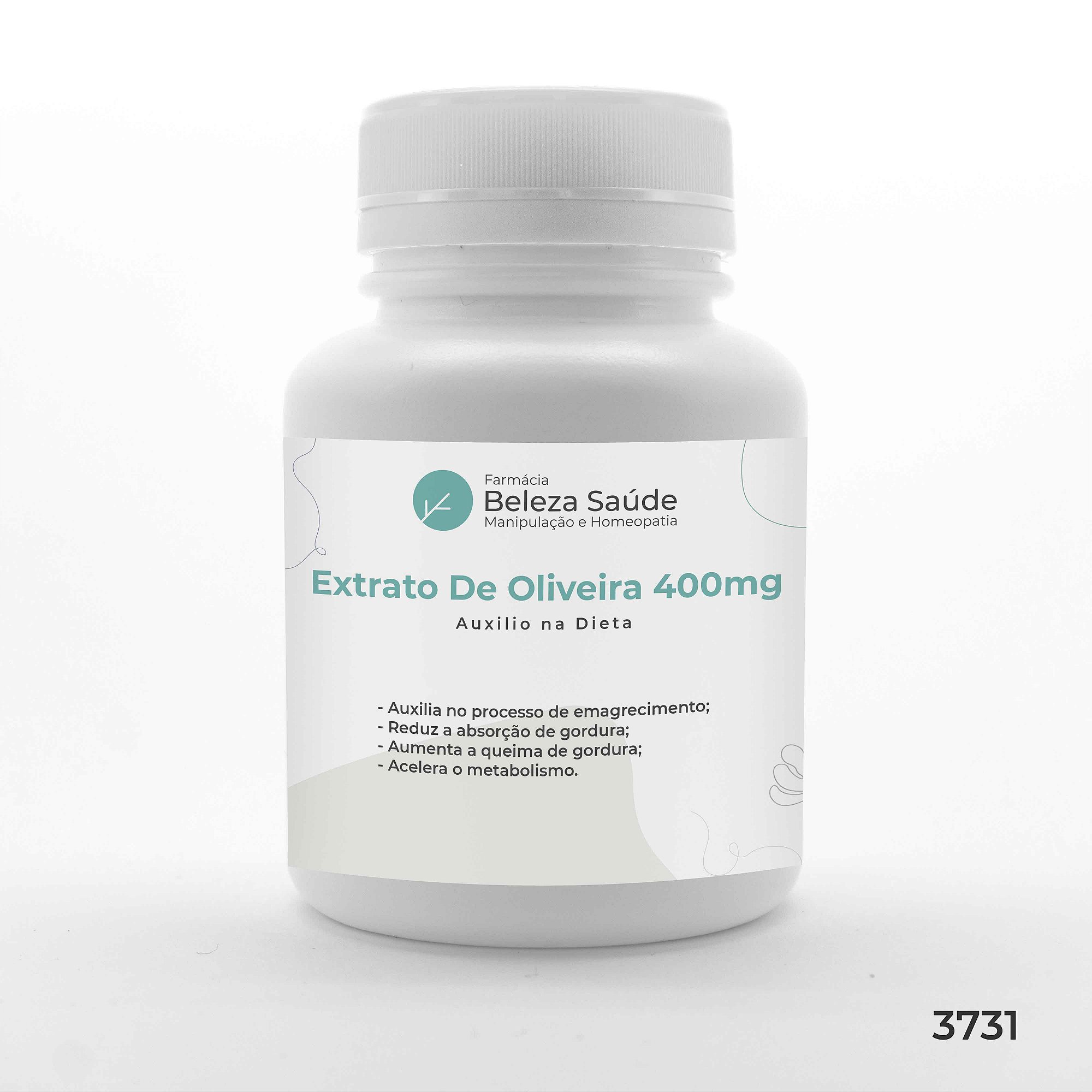 Extrato De Oliveira 400mg Auxilio na Dieta