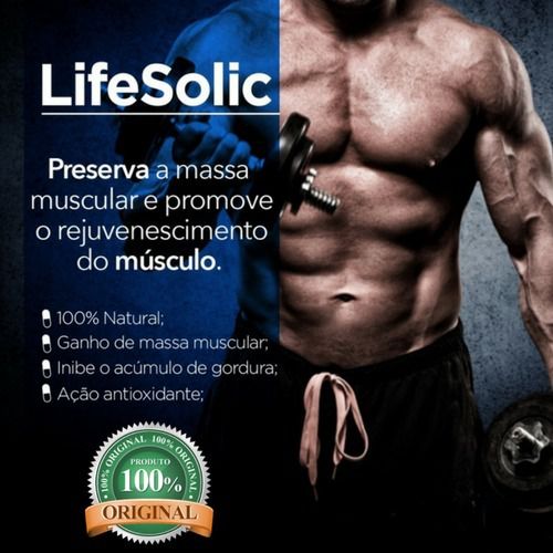 Lifesolic 300mg ( Ácido Ursólico ) Ganho de Massa Muscular