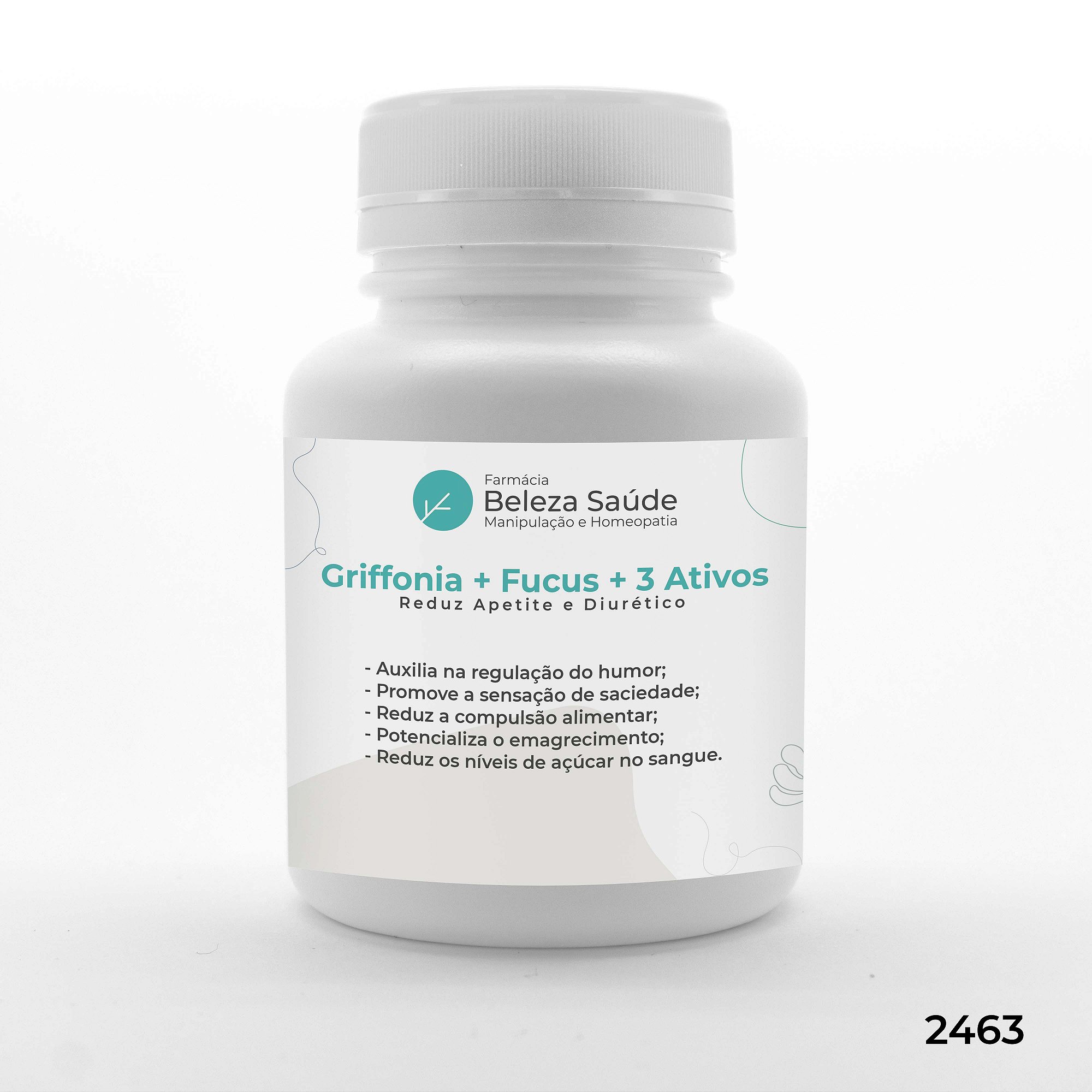 Griffonia + Fucus + 3 Ativos - Reduz Apetite e Diurético
