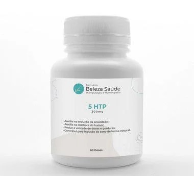 5 HTP 300mg - Stress, Ansiedade, Tensão, Insônia - 60 doses