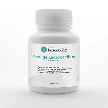 Pool De Lactobacillus Emagrecedor 6 Bilhões Ufc - 180 doses