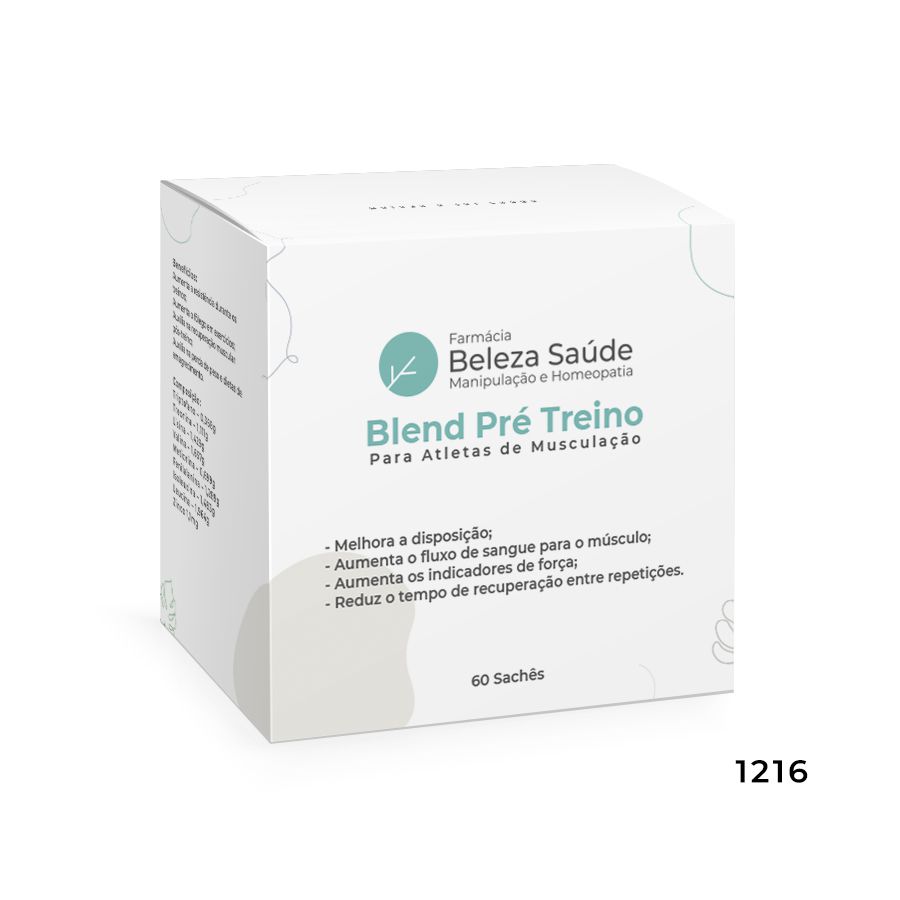 Blend Pré Treino para Atletas de Musculação - 60 doses