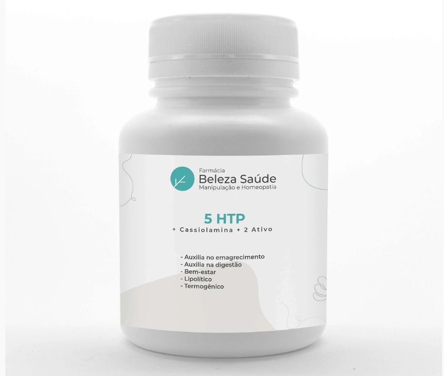5 HTP + Cassiolamina + 2 Ativos - Termogênico - 120 doses