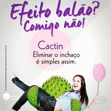 Cactin 1000mg Drenagem Linfática em Cápsulas - 60 doses