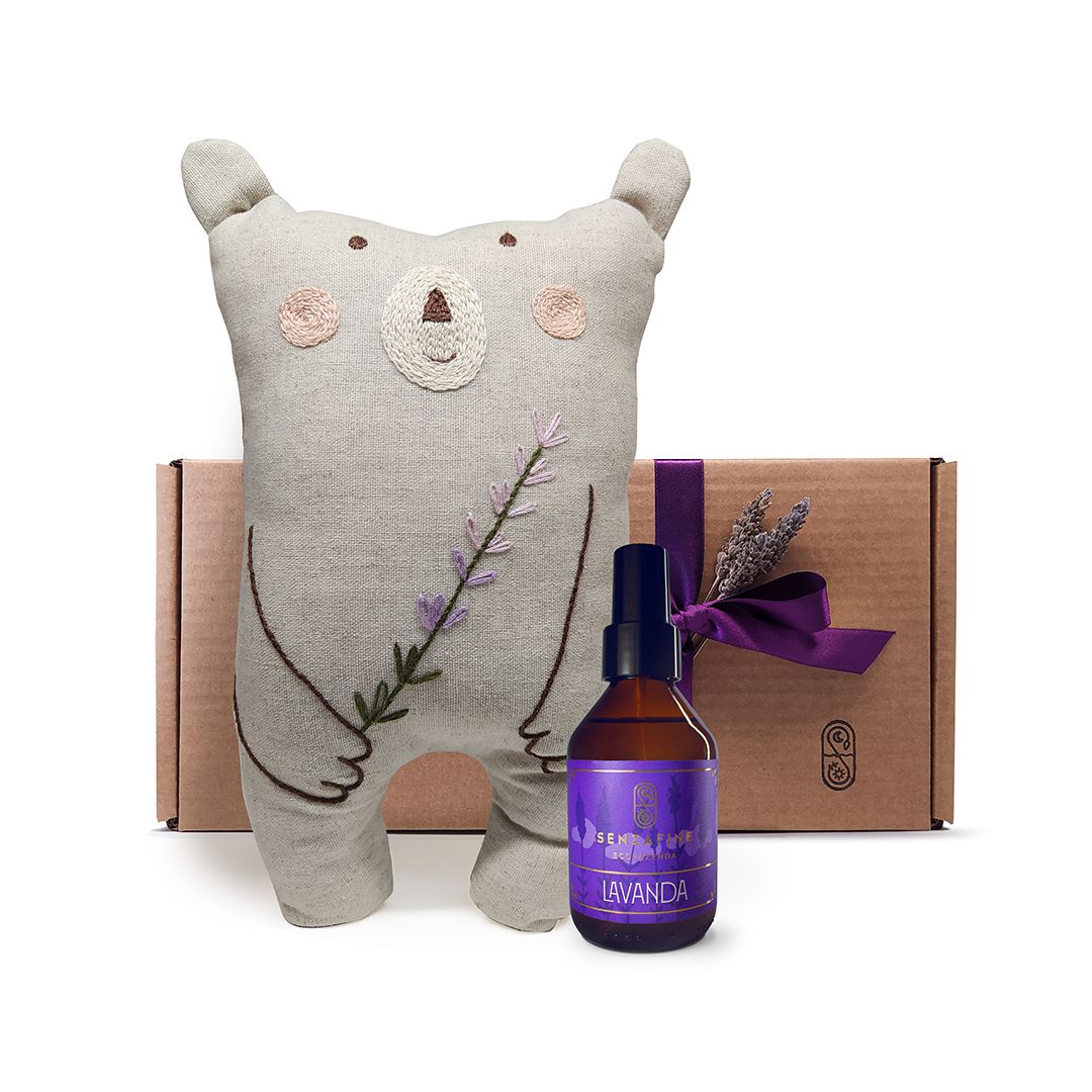 Naninha Ursinho Attimo e Aromatizador Natural de Lavanda