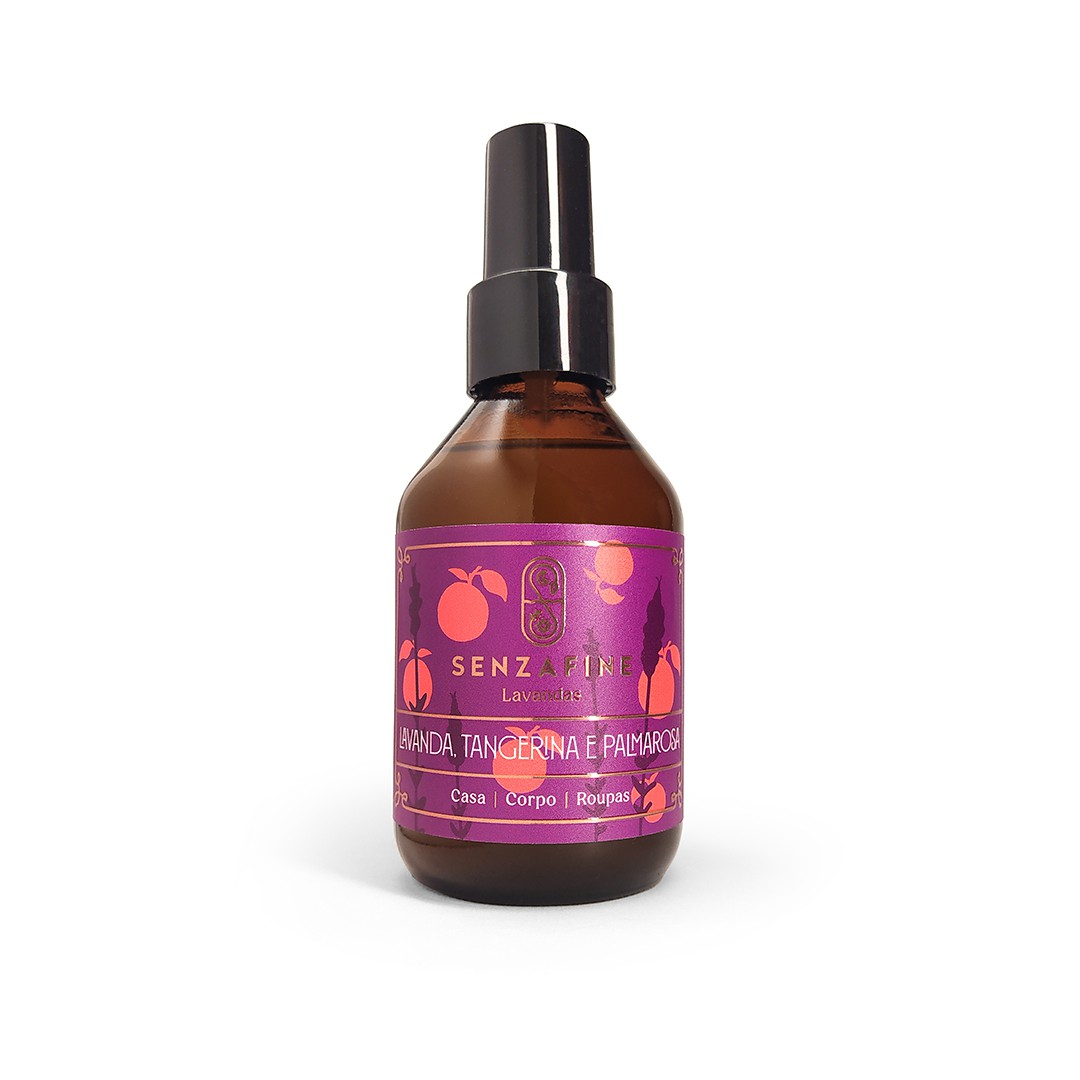 Aromatizador Natural Lavanda, Tangerina e Palmarosa (casa, corpo e roupas) - 120ml